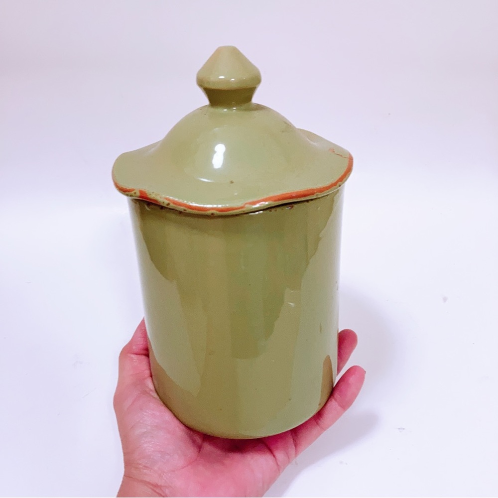 Small Canister & Lid Cucina Fresca by VIETRI (ITALY)